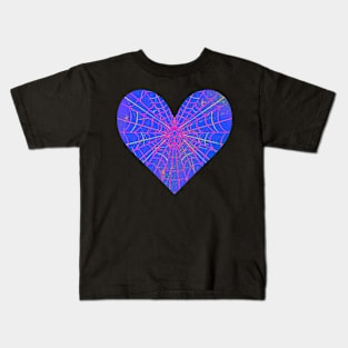 Spider Web Heart V46 Kids T-Shirt